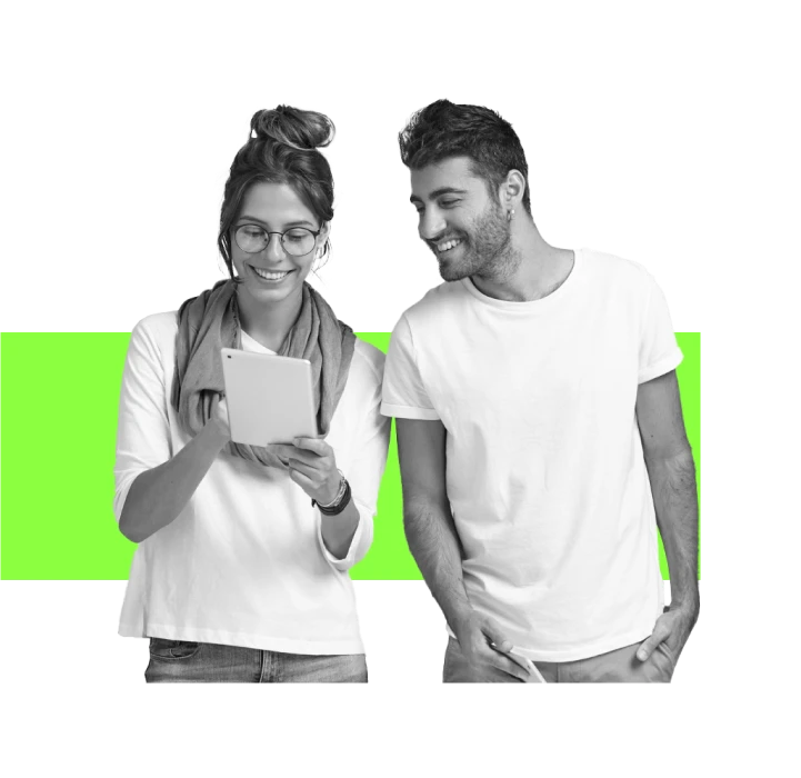 Pareja de emprendedores